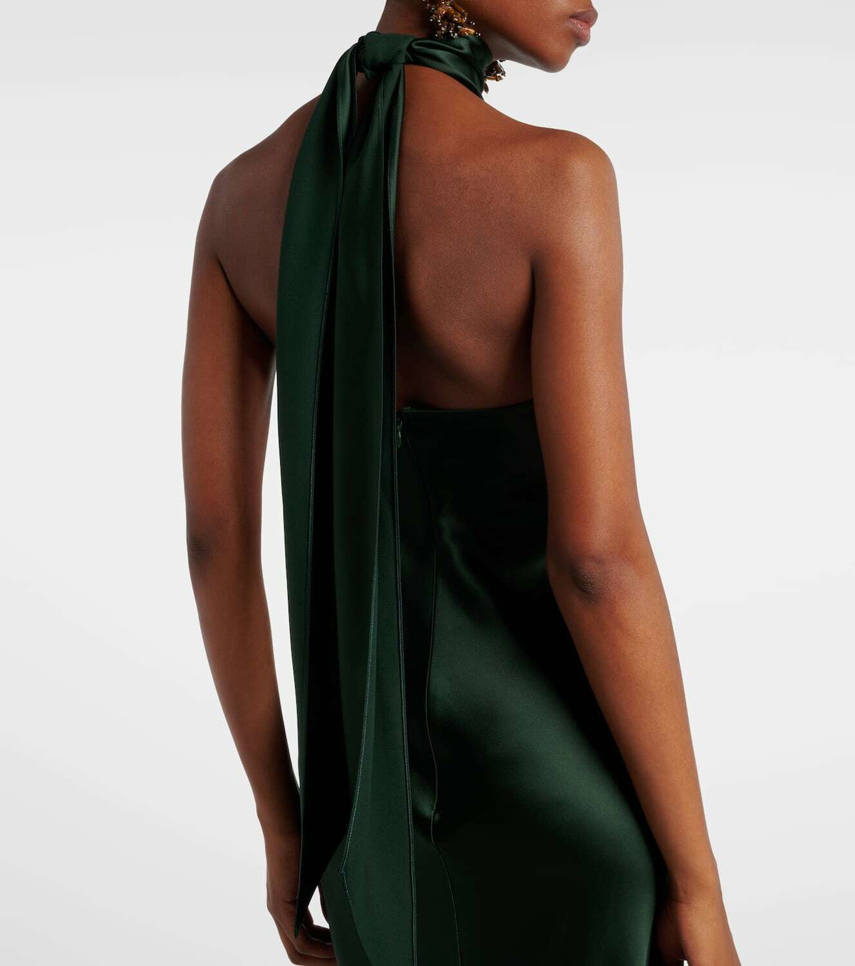 Ralph Lauren Collection Chilton halterneck open-back satin gown