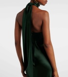 Ralph Lauren Collection Chilton halterneck open-back satin gown