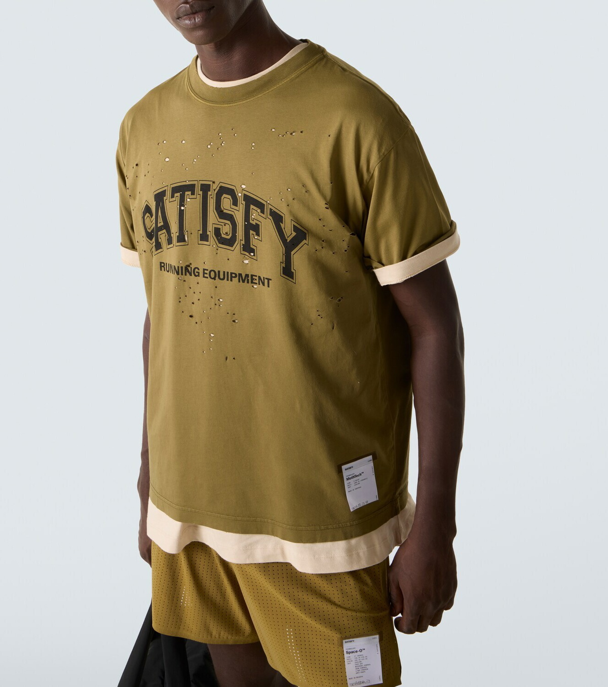 Satisfy MothTech printed cotton jersey T-Shirt