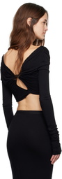 Rick Owens Lilies Black Porterville Jade Crop T-shirt