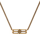 Balenciaga Gold BB Icon Necklace