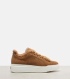 Max Mara TMaxi suede platform sneakers