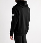 BURBERRY - Printed Loopback Cotton-Jersey Hoodie - Black