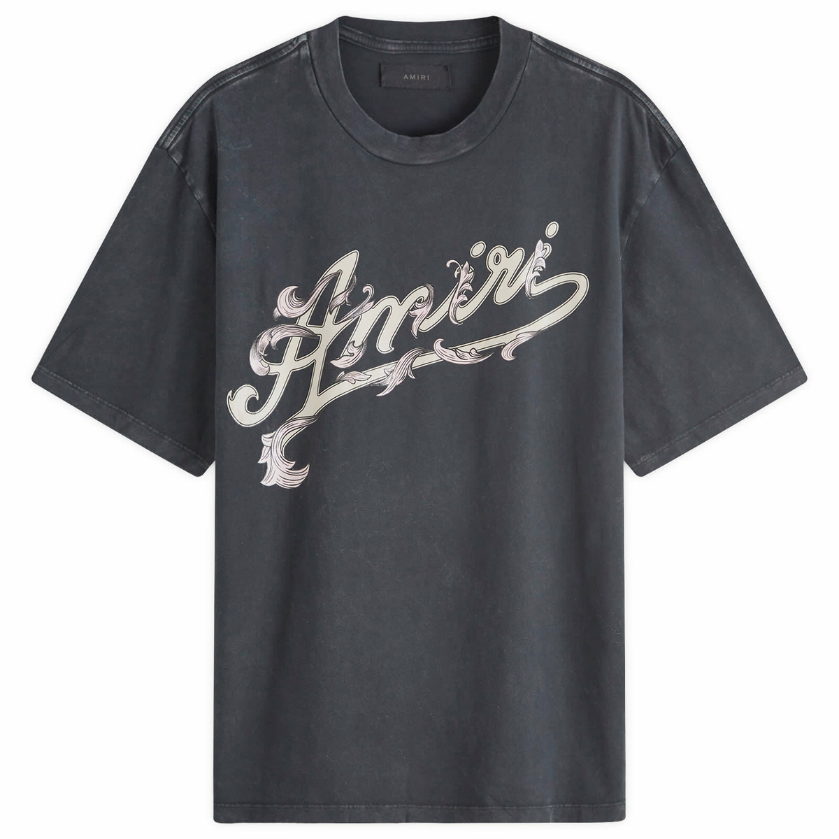 【関税込み】AMIRI ブラック Filigree Tシャツ AMIRI Men's Filigree T-Shirt in Black Amiri