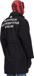 Prototypes Black Trackpant Coach Parka Jacket
