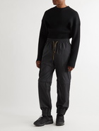 FENDI - Convertible Tapered Cotton-Canvas Drawstring Cargo Trousers - Black