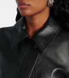 Joseph Caron cropped leather jacket