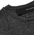 Isabel Benenato - Panelled Knitted Sweater - Charcoal