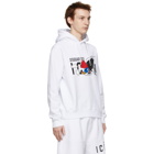 Dsquared2 White Mascot Cool Hoodie