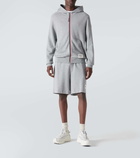 Moncler Embroidered cotton-blend shorts