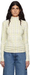 Tanner Fletcher White Floral Stripe Lonnie Shirt