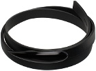 Acne Studios Black Nail Leather Bracelet