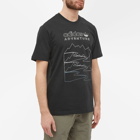 Adidas Men's Adventure Mountain Front T-Shirt in Black