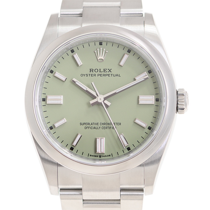 Photo: Rolex Oyster Perpetual 36 Automatic Chronometer Pistachio Dial Unisex Watch M126000-0011