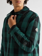 Moncler Genius - 7 Moncler FRGMT Hiroshi Fujiwara Checked Cotton Down Shirt Jacket - Green