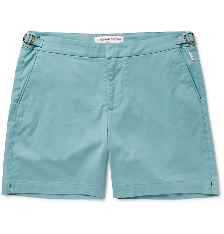 Photo: Orlebar Brown - Bulldog Cotton-Blend Twill Shorts - Green