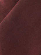 SAINT LAURENT - 7cm Silk-Taffeta Tie - Burgundy