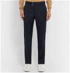 Officine Generale - Navy Paul Slim-Fit Belted Super 120s Wool Suit Trousers - Blue