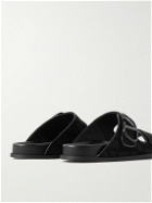 Valentino Garavani - Iconographe Logo-Jacquard Canvas Sandals - Black