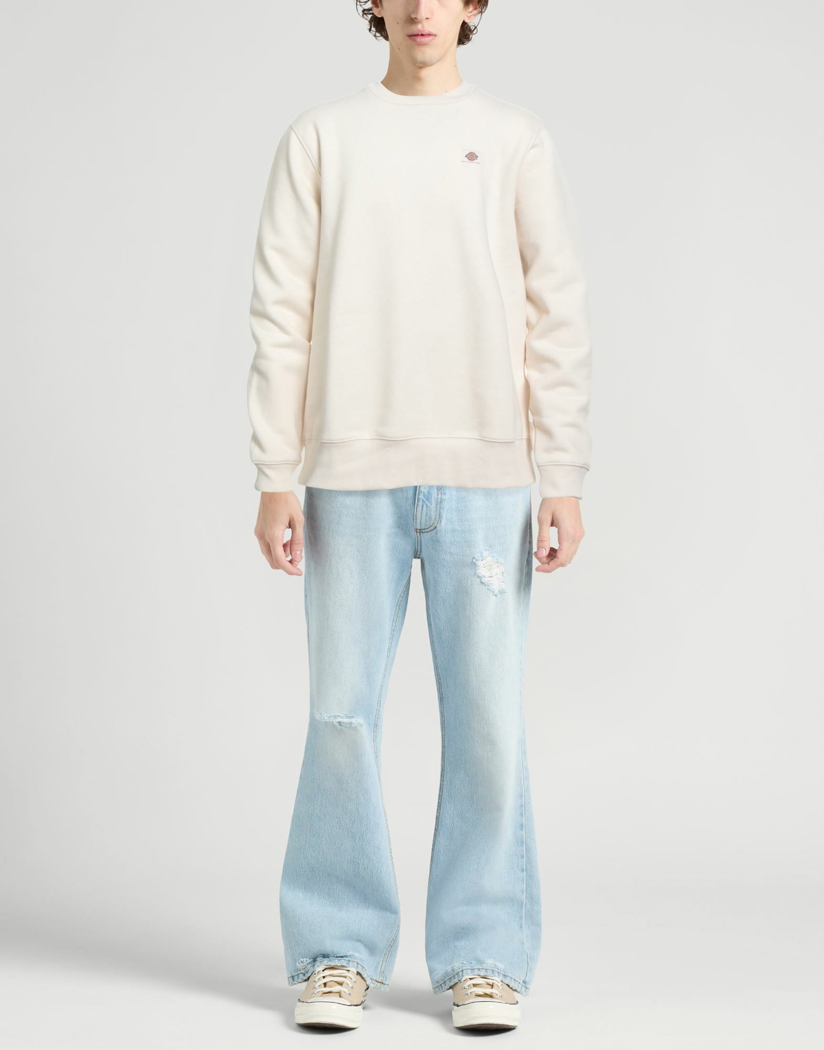Dickies Mens Sweatshirt Cream