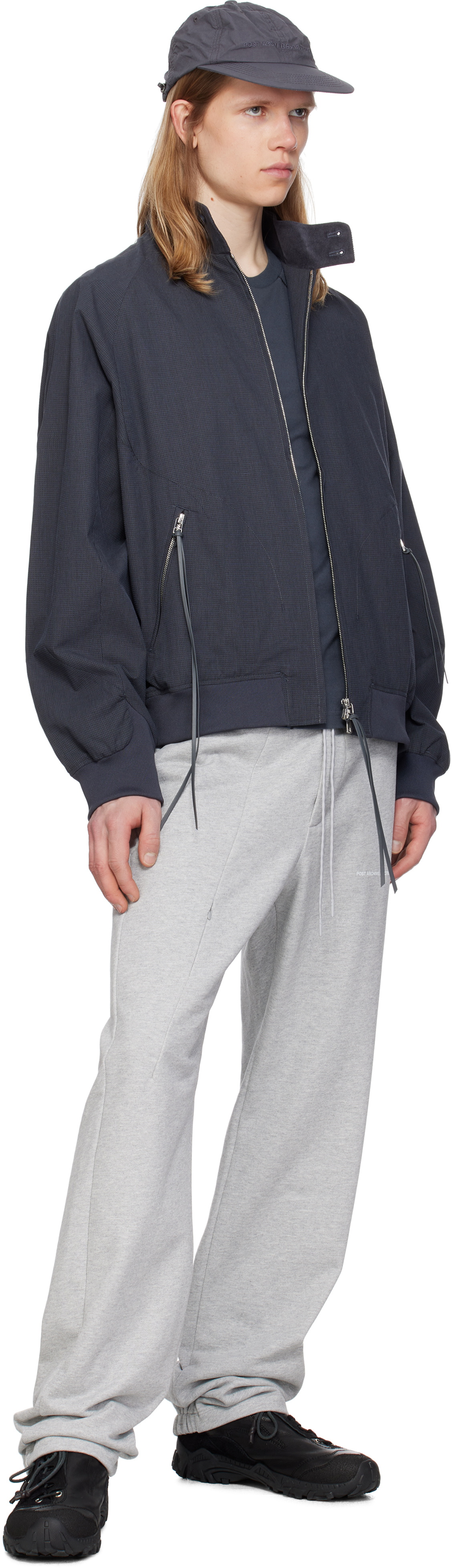 POST ARCHIVE FACTION (PAF) Gray 8.0 Center Bomber Jacket