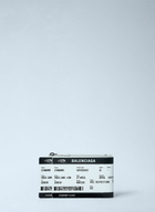 Balenciaga Ticket-Print Leather Zip Pouch