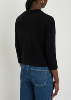 Vince Shrunken Snap Wool-blend Cardigan Black