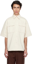 Jil Sander Off-White Buttoned Denim Shirt