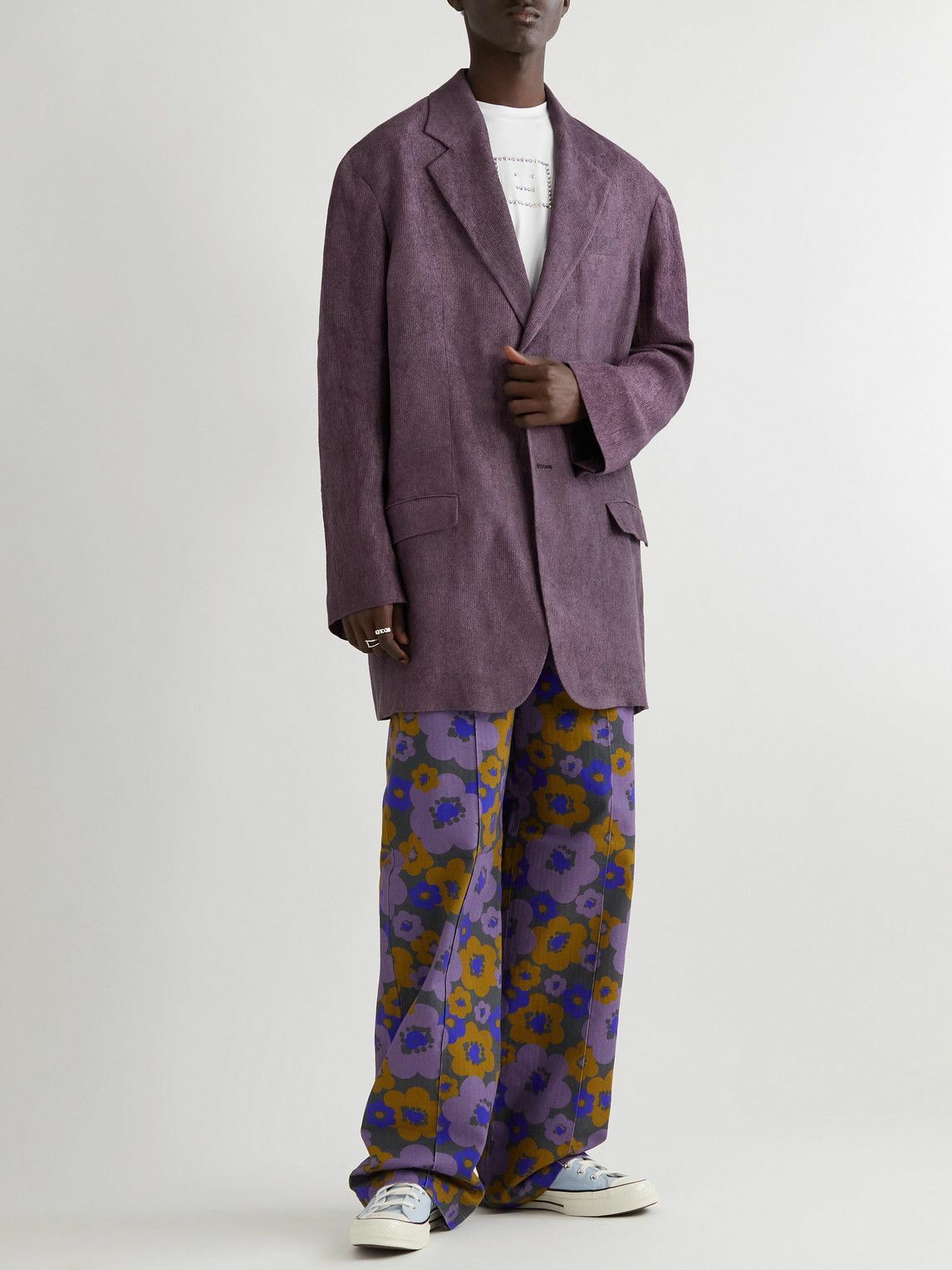 Acne Studios - Jenko Oversized Corduroy Blazer - Purple Acne