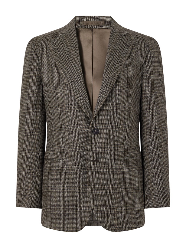 Photo: J. Mueser - Waverly Prince of Wales Checked Virgin Wool-Tweed Blazer - Green