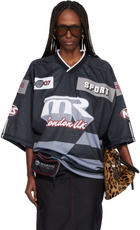 Martine Rose Gray Oversized Hockey T-shirt