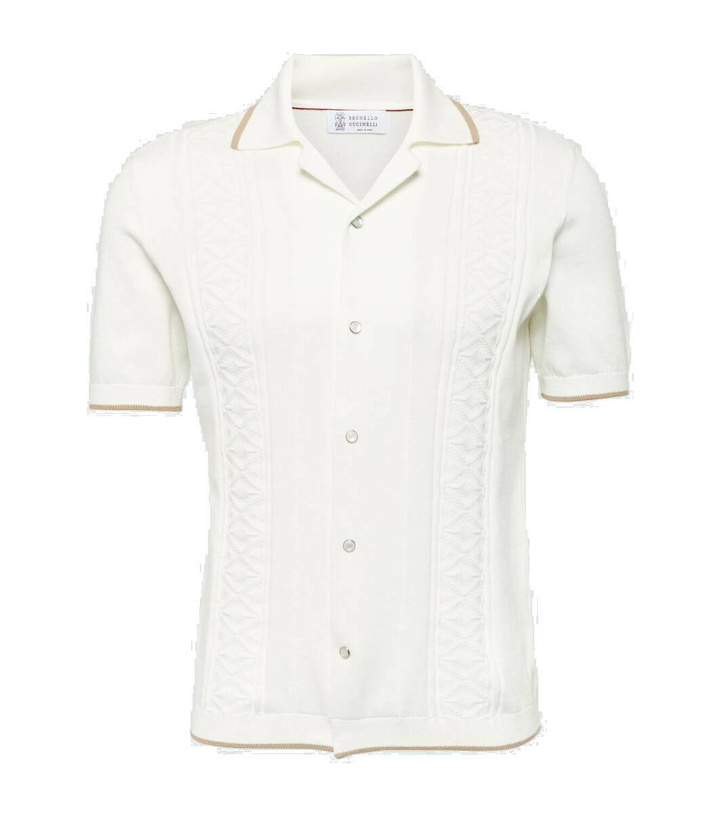 Photo: Brunello Cucinelli Knitted cotton shirt