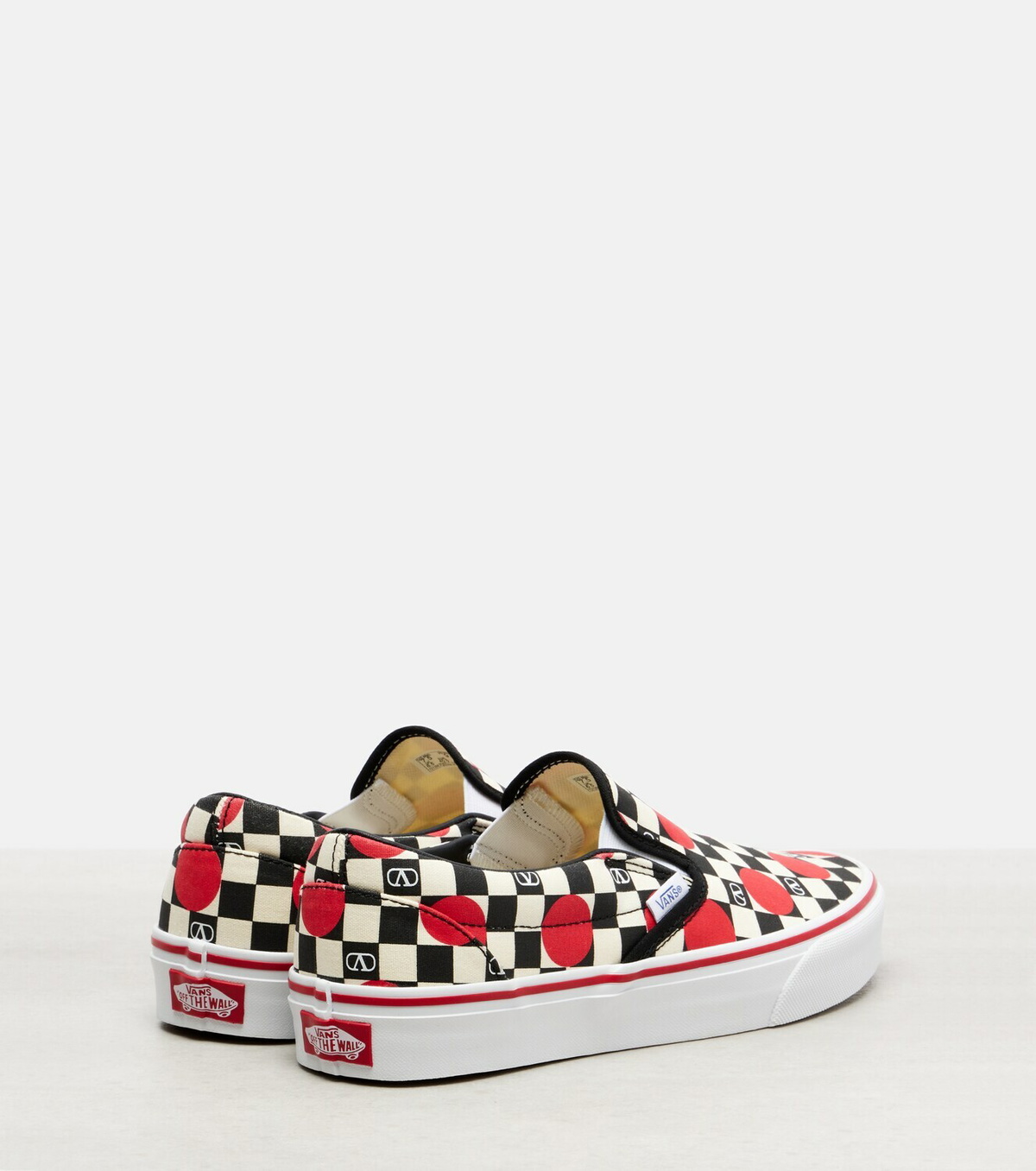 Valentino Garavani x Vans VLogo checked canvas slip-on sneakers