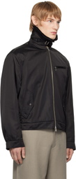Youth Black Faux-Shearling Collar Jacket