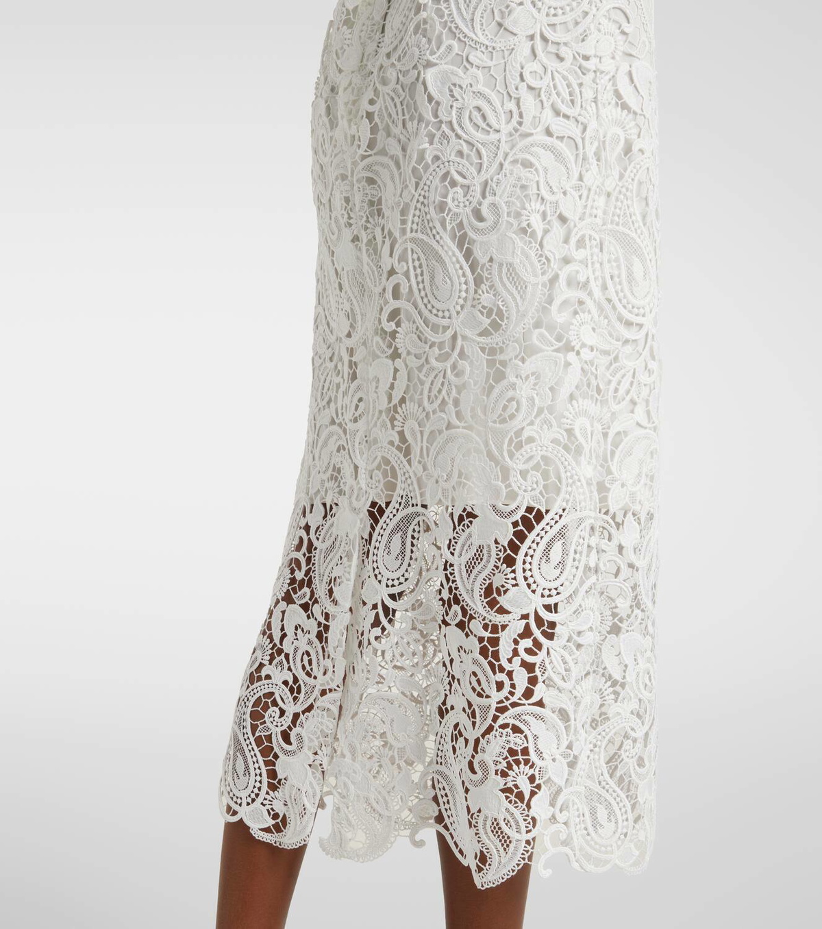 Monique Lhuillier Lace midi dress