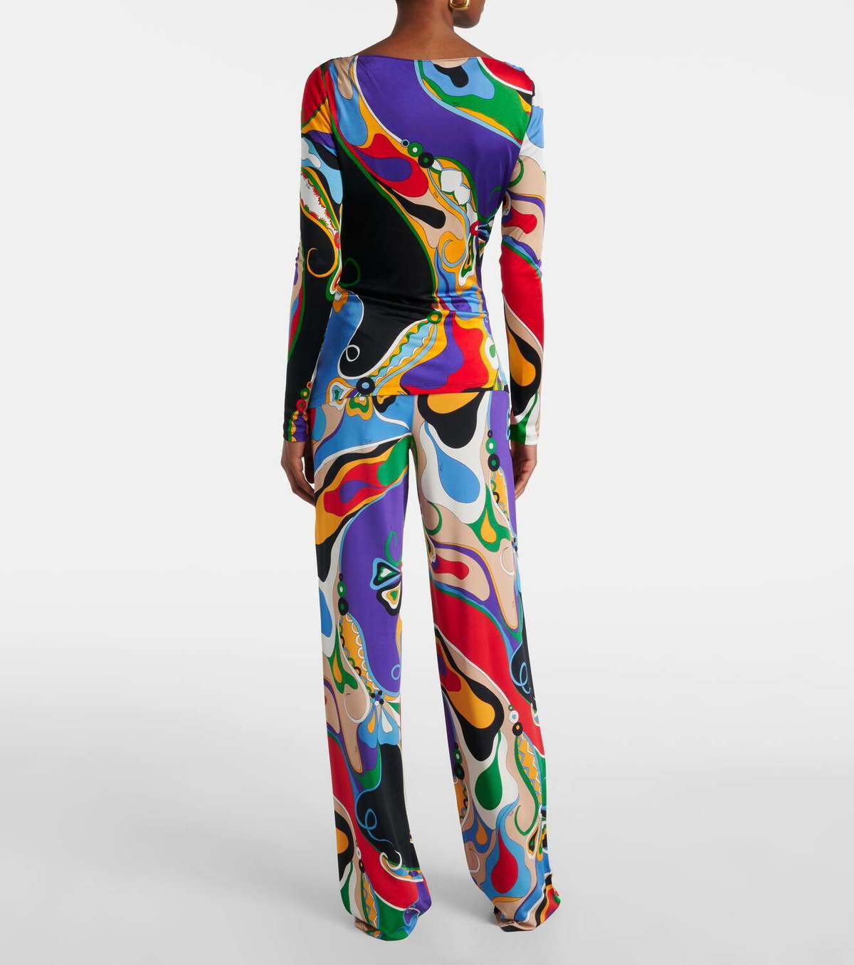 Pucci Orchidee jersey blouse Emilio Pucci
