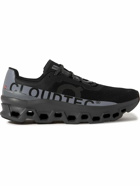 ON - Cloudmonster Lumos Rubber-Trimmed Mesh Running Sneakers - Black