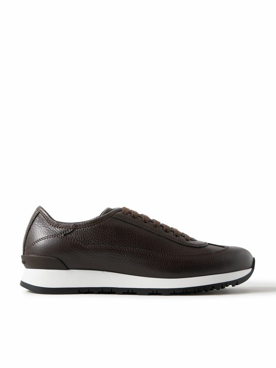 John Lobb - River II Leather Slip-On Sneakers - Blue John Lobb