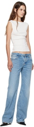 St. Agni Blue Outland Denim Edition 90s Low Rise Jeans