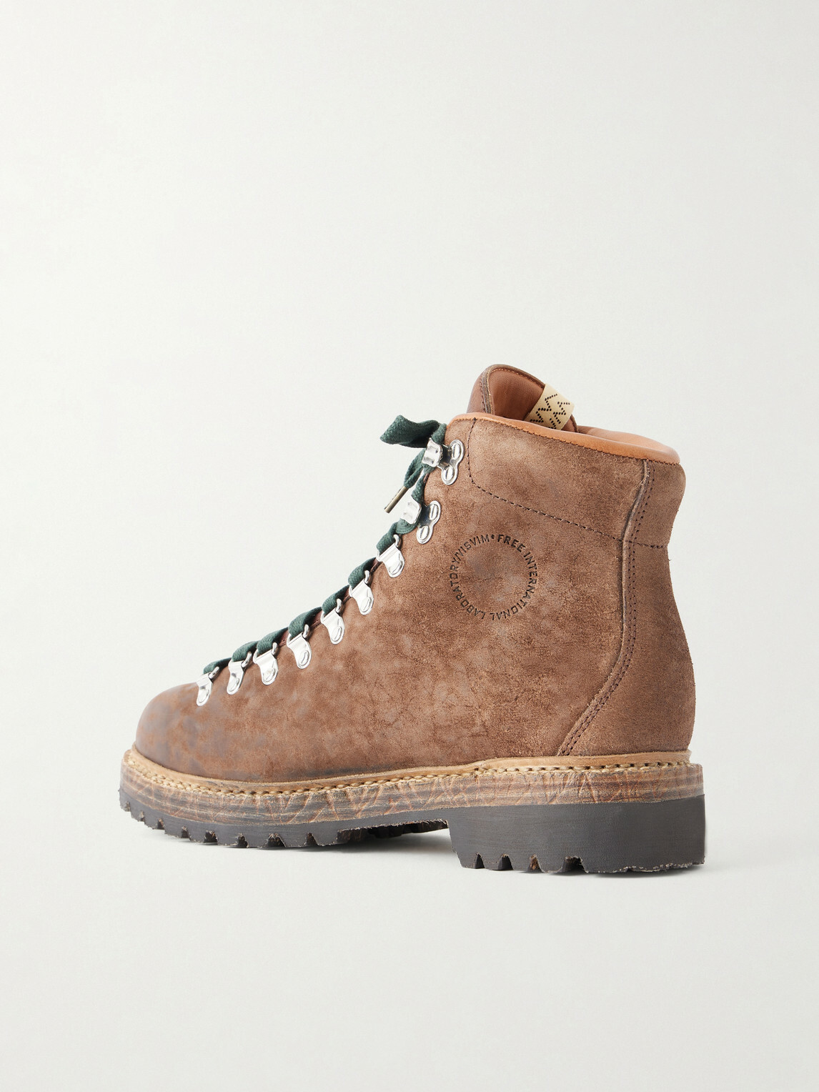 Visvim - Whymper Folk Distressed Leather Lace-Up Boots - Brown