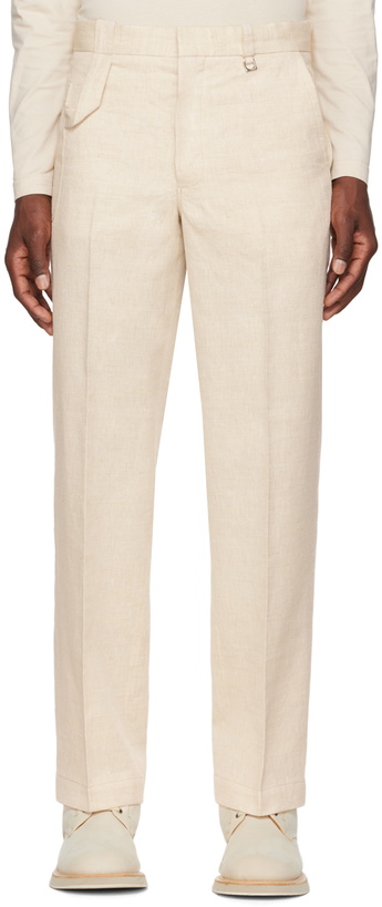 Photo: Jacquemus Beige Le Papier 'Le Pantalon Meli' Trousers