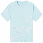 3.Paradis Men's Singing Doves T-Shirt in Sky Blue