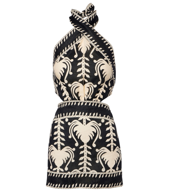 Photo: Johanna Ortiz Cutout printed minidress