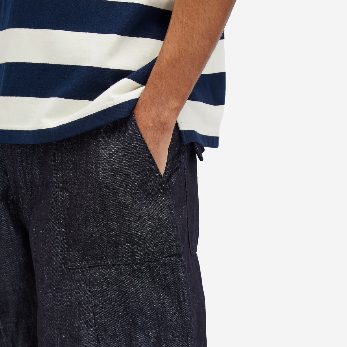 FrizmWORKS Men's Denim Balloon Pants in Indigo