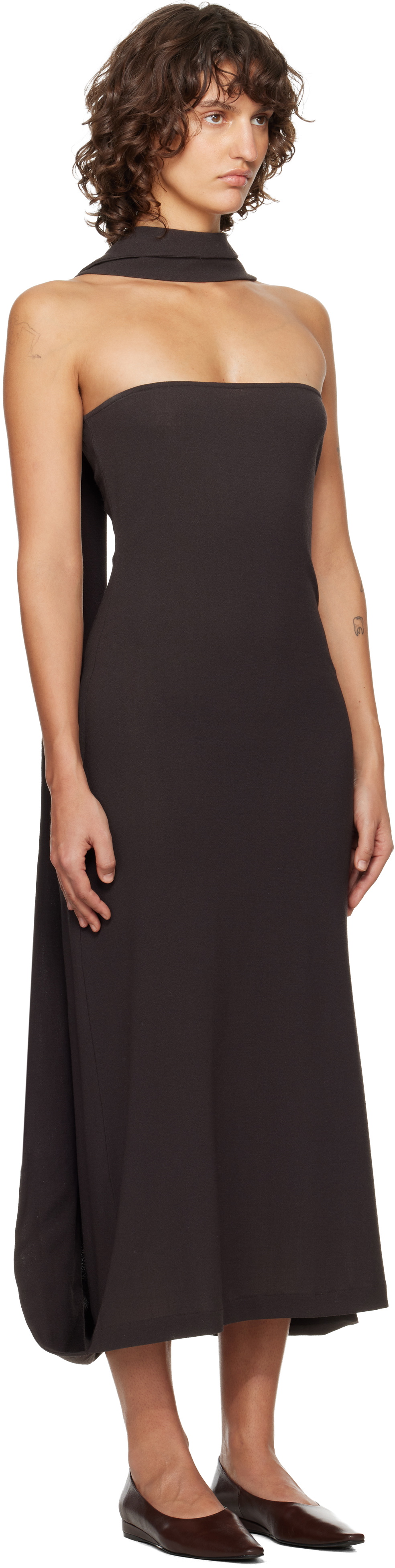 Paloma Wool Brown Alberch Maxi Dress