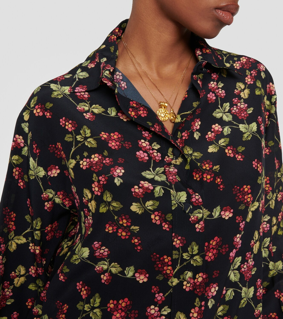 Etro Printed silk shirt