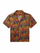 BODE - Fruit Pit Camp-Collar Printed Silk-Seersucker Shirt - Multi