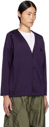 NEEDLES Purple V-Neck Cardigan