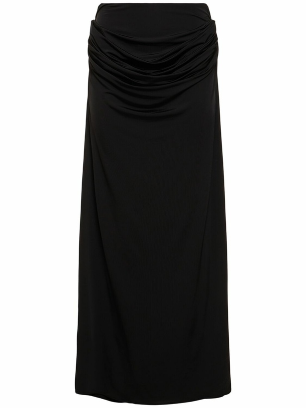 Photo: MAGDA BUTRYM Draped Viscose Blend Long Skirt