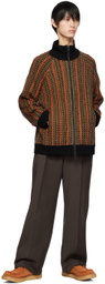 A PERSONAL NOTE 73 Brown Paneled Trousers